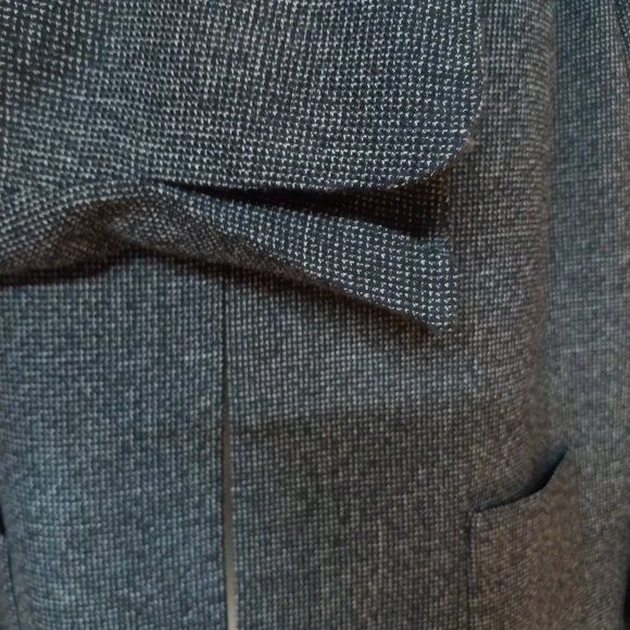 Pendleton Virgin Wool Gray Open Front Blazer Jacket size 16 EUC - Picture 4 of 6